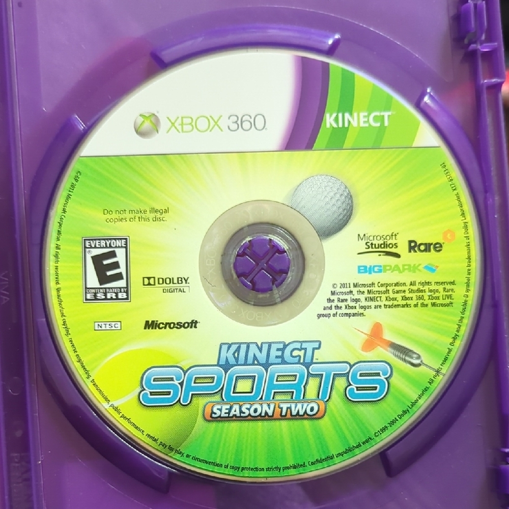 Microsoft Kinect Sports Season Two - Green and Purple